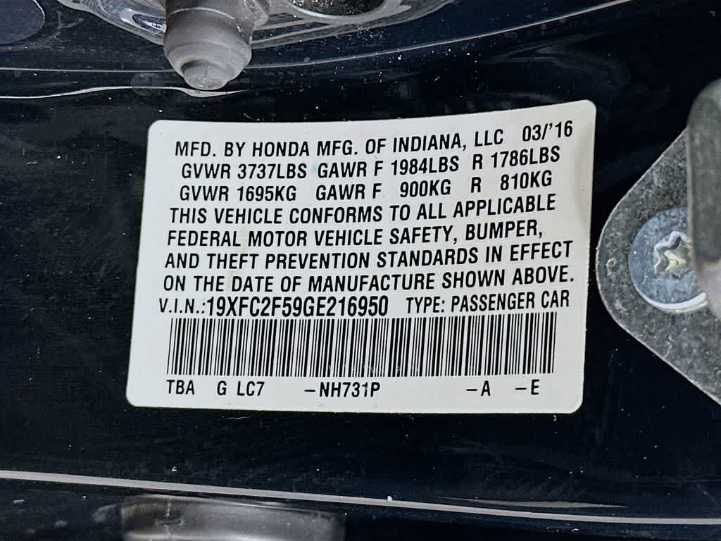 Honda Civic Sedán LX 2016