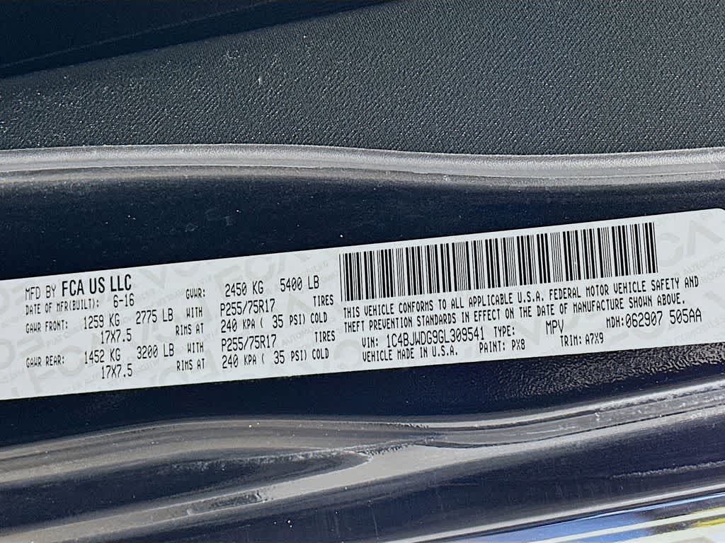 2016 Jeep Wrangler Unlimited Sport