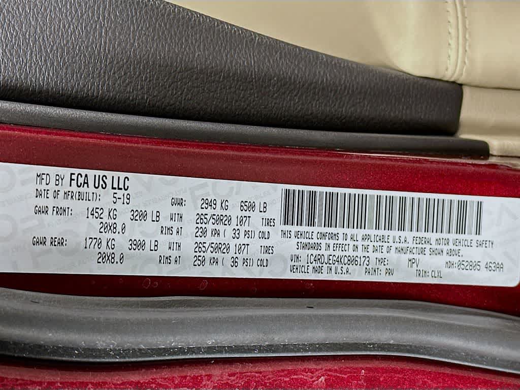 Dodge Durango Citadel 2019