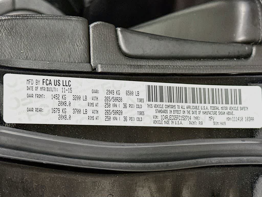 Jeep Grand Cherokee High Altitude 2015