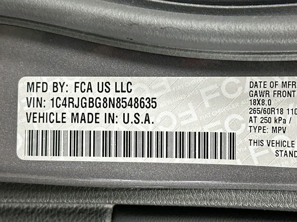 Jeep Grand Cherokee Limited 2022