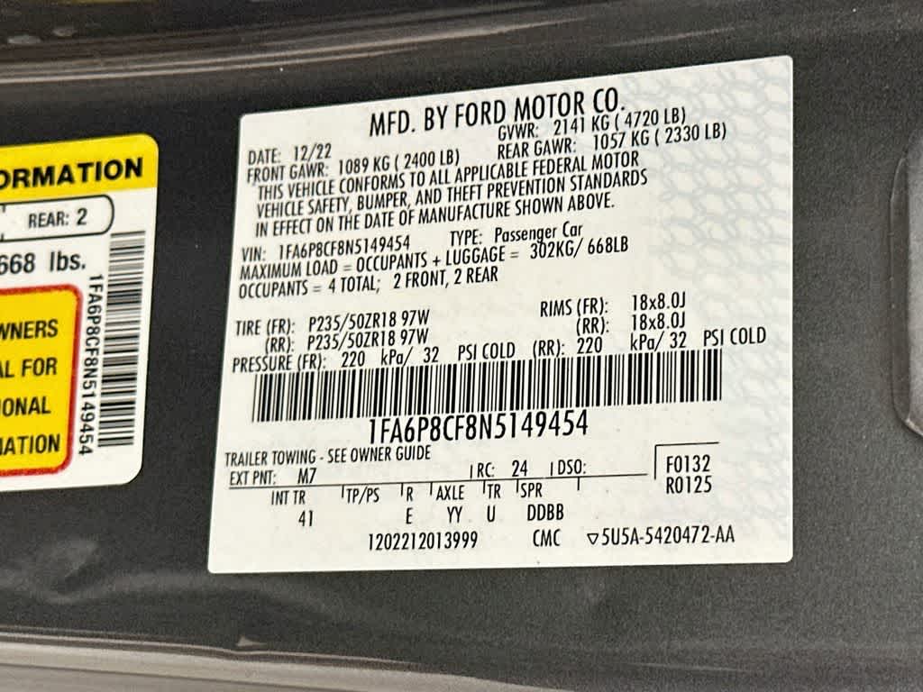 Ford Mustang GT Premium 2022