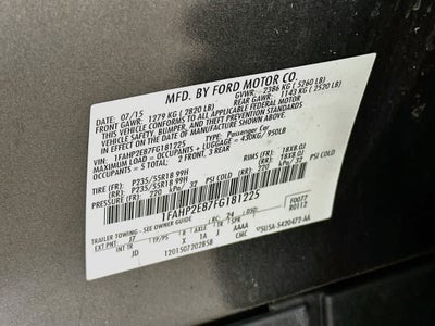 Ford Taurus SEL 2015