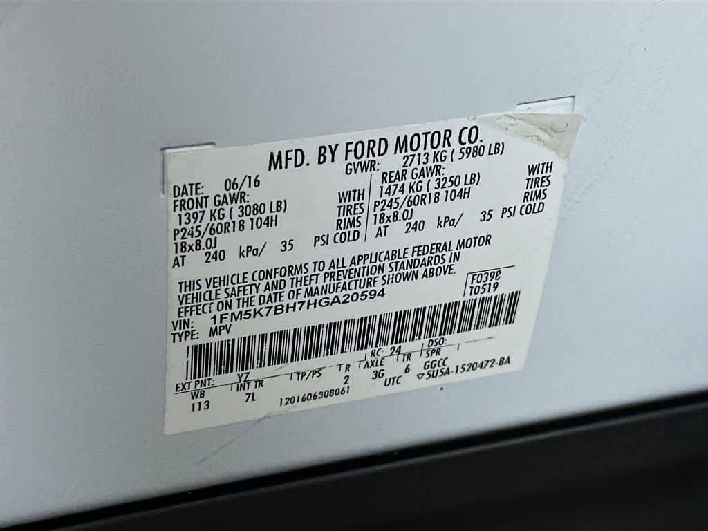 Ford Explorer Base 2017