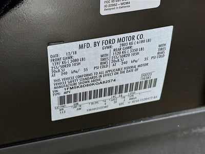 Ford Explorer XLT 2019