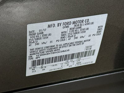 Ford Explorer Platinum 2017