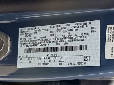 2026 Ford Escape Activo