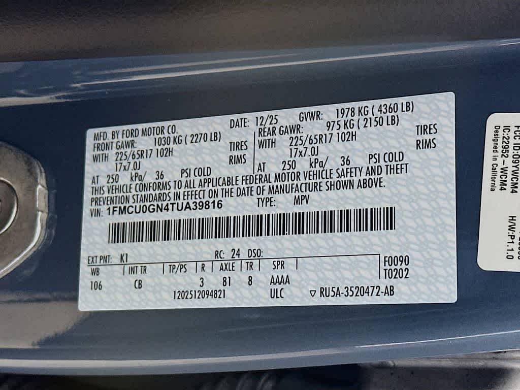 2026 Ford Escape Activo