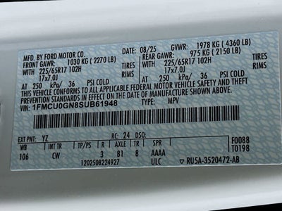 2025 Ford Escape Activo