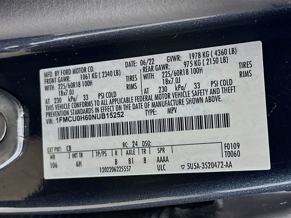 2022 Ford Escape SEL