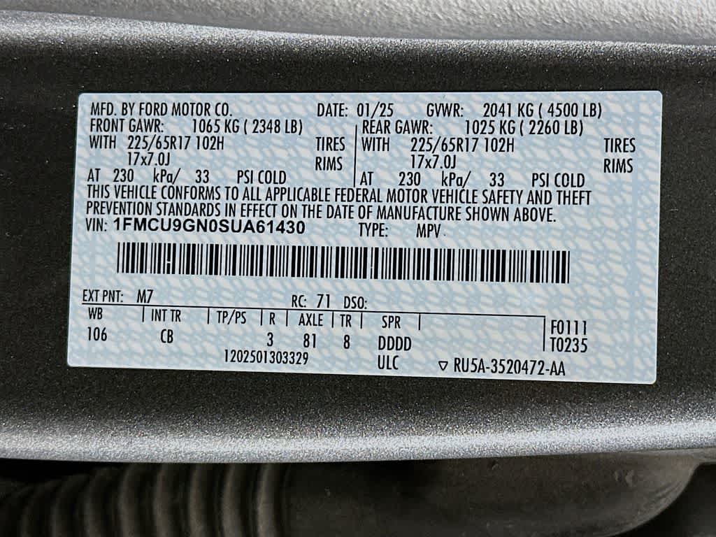2025 Ford Escape Activo