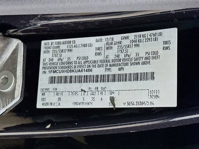 Ford Escape SEL 2019