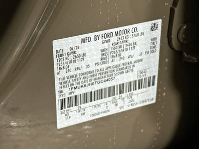 2026 Ford Explorer Temblor