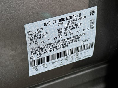 2026 Ford Explorer Temblor