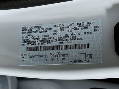 2026 Ford Super Duty F-250 SRW F-250® XL