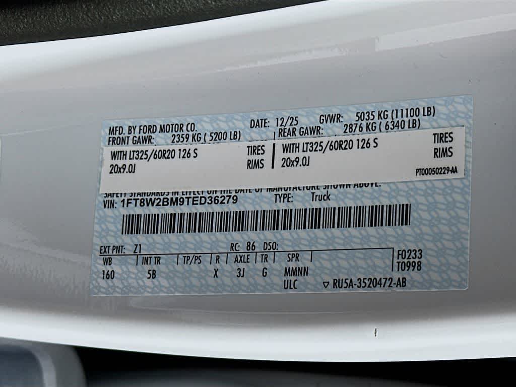 2026 Ford Super Duty F-250 SRW LARIAT