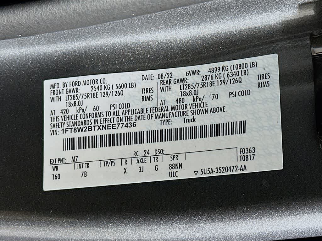 Ford Super Duty F-250 SRW Platinum 2022