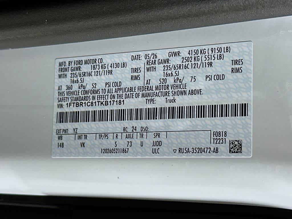 Furgoneta de carga Ford Transit 2026