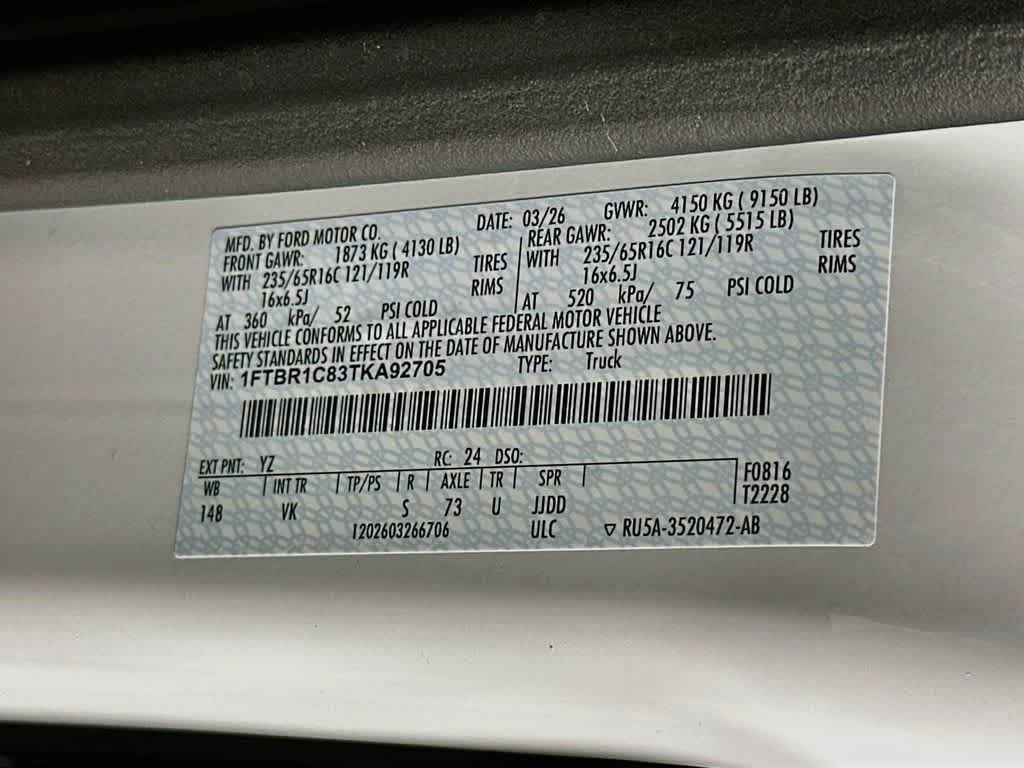 Furgoneta de carga Ford Transit 2026