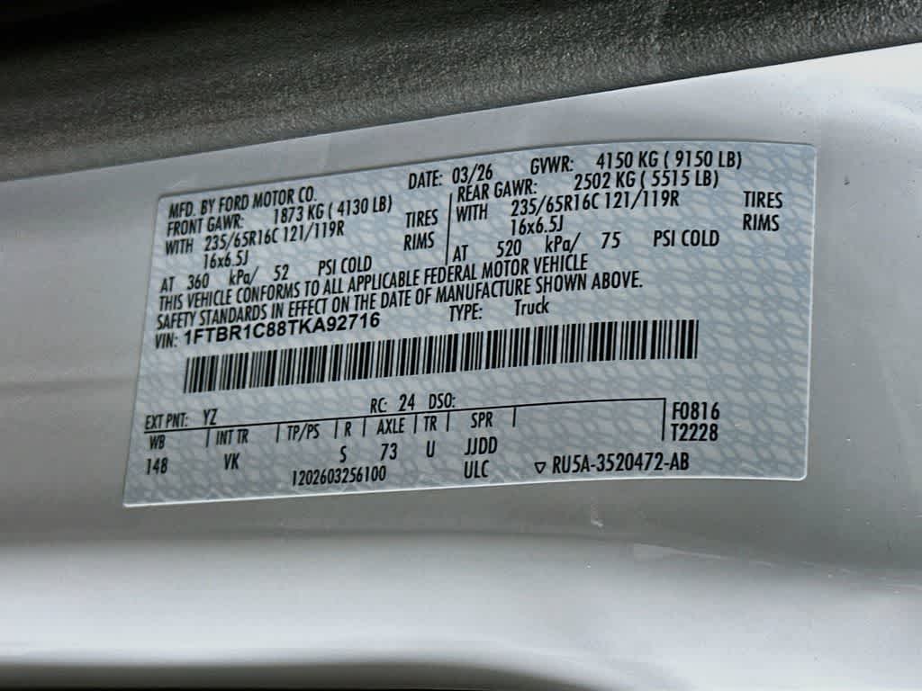 Furgoneta de carga Ford Transit 2026