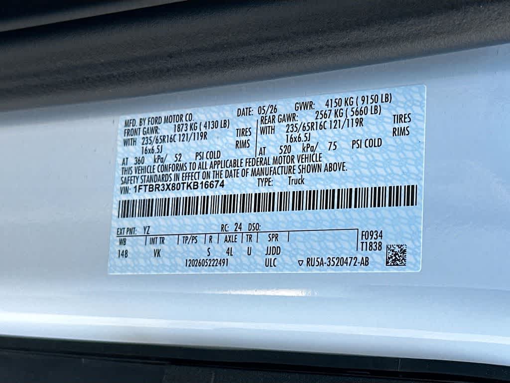 Furgoneta de carga Ford Transit 2026