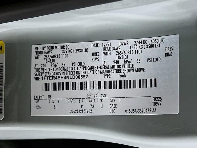 2022 Ford Ranger XLT