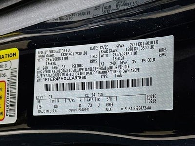 Ford Ranger LARIAT 2020