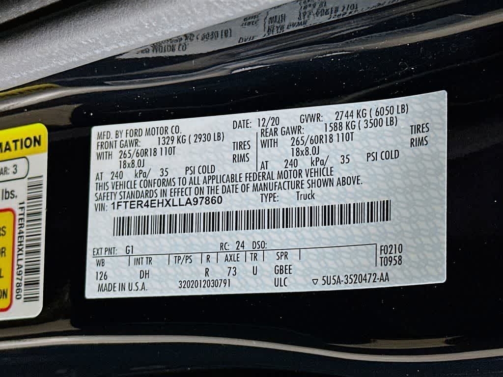 Ford Ranger LARIAT 2020