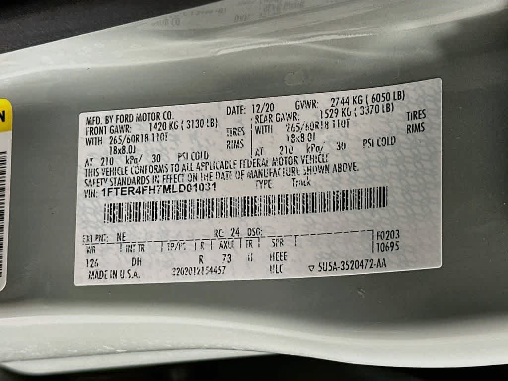 Ford Ranger LARIAT 2021