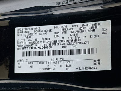 2022 Ford Ranger LARIAT