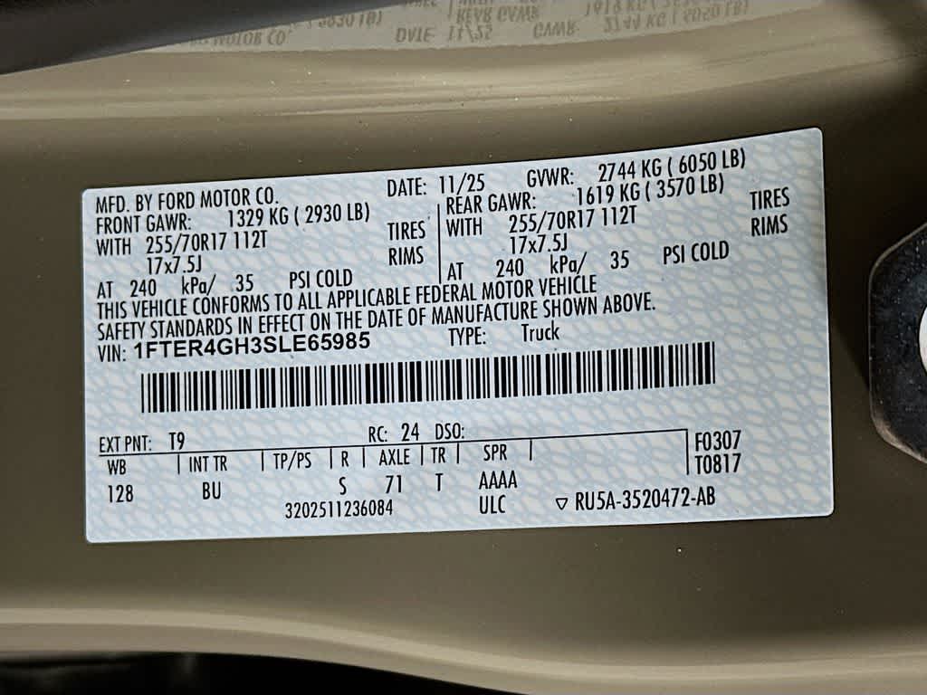 2025 Ford Ranger XLT