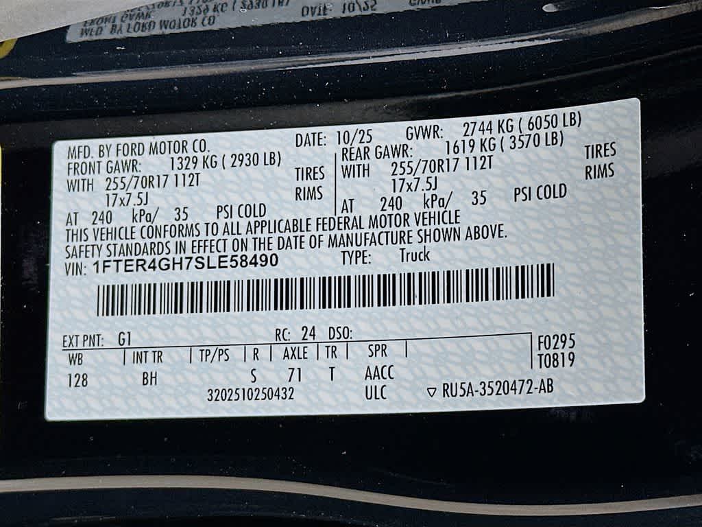 2025 Ford Ranger XLT