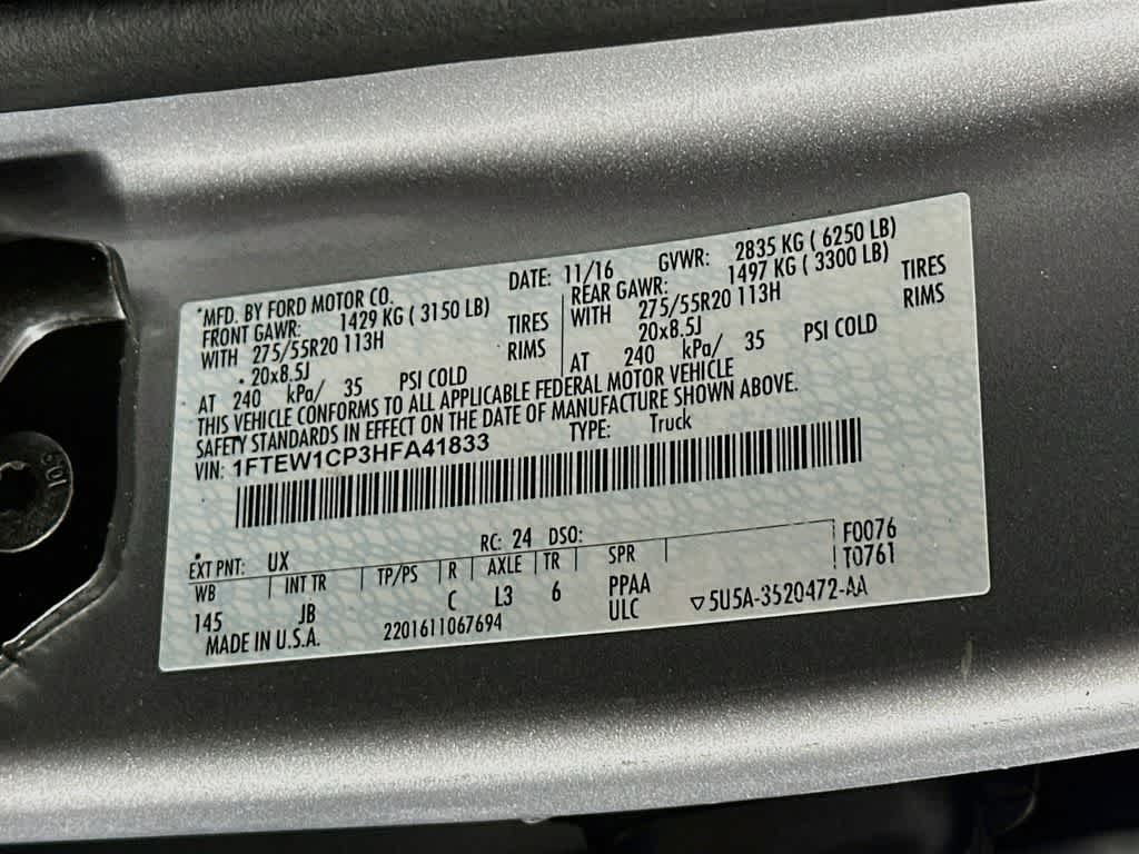 Ford F-150 XLT de 2017