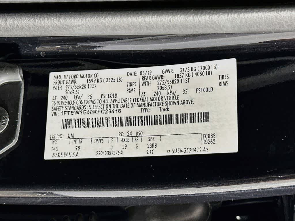 Ford F-150 Platinum 2019