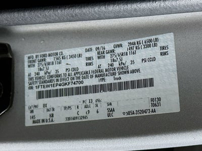 Ford F-150 Lariat 2016