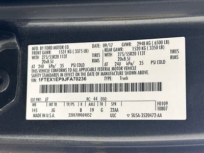 Ford F-150 XL de 2018