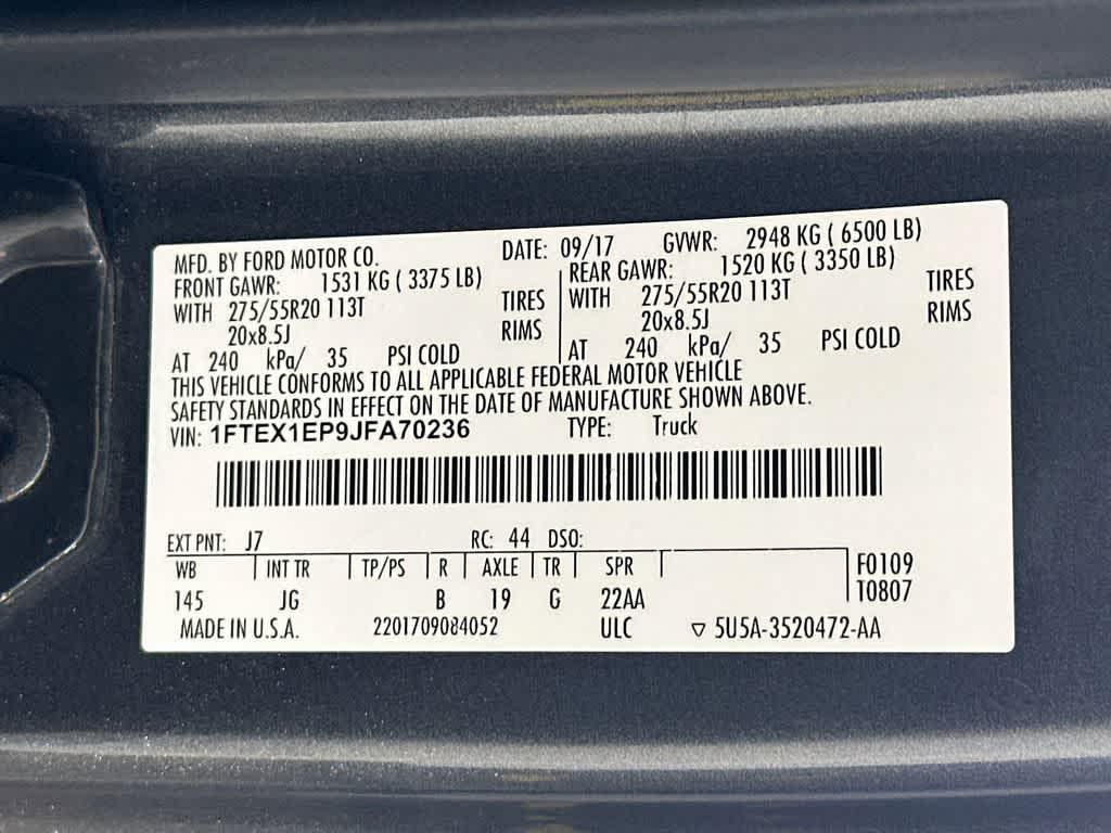 Ford F-150 XL de 2018
