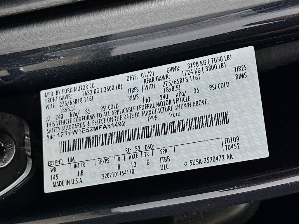 2021 Ford F-150 LARIAT