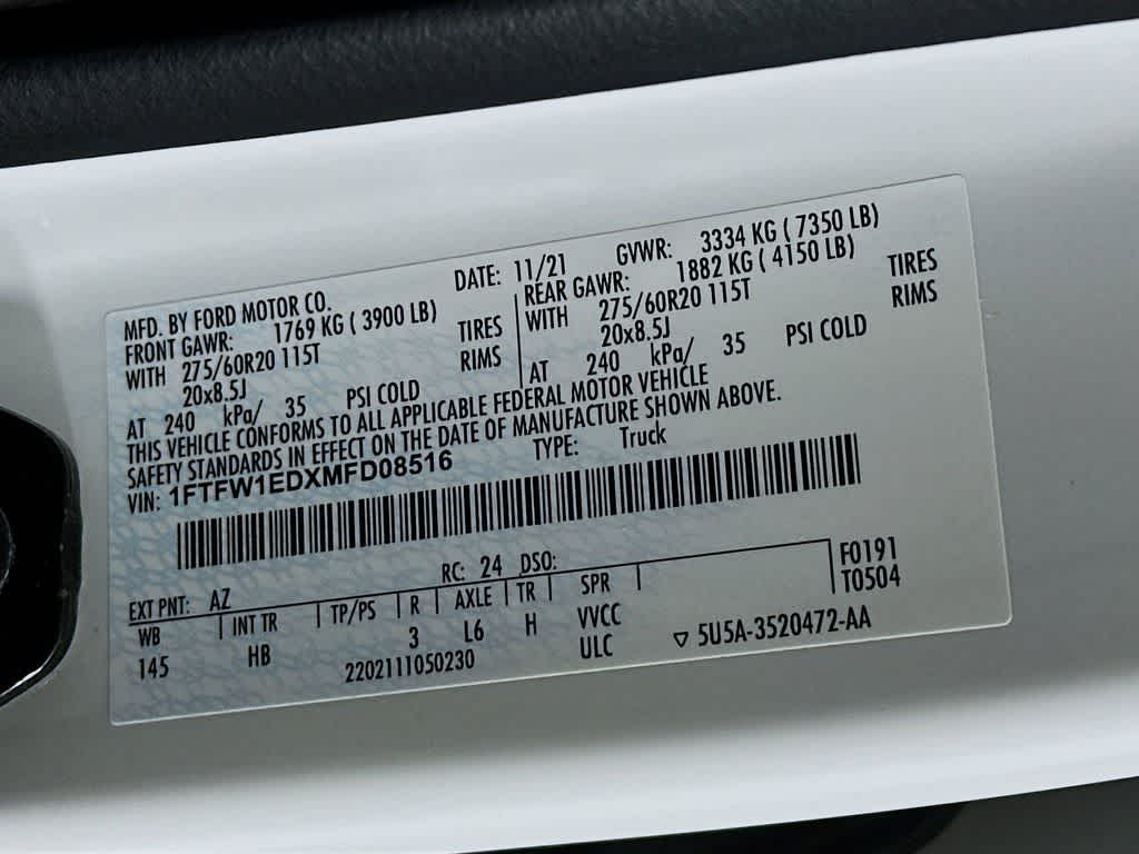 2021 Ford F-150 LARIAT