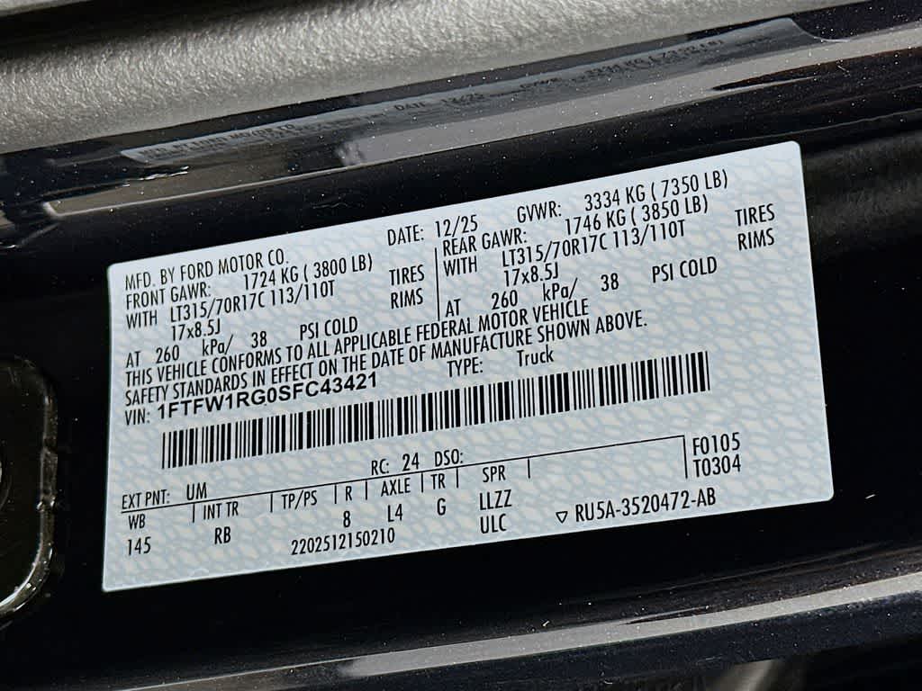 2025 Ford F-150 Raptor