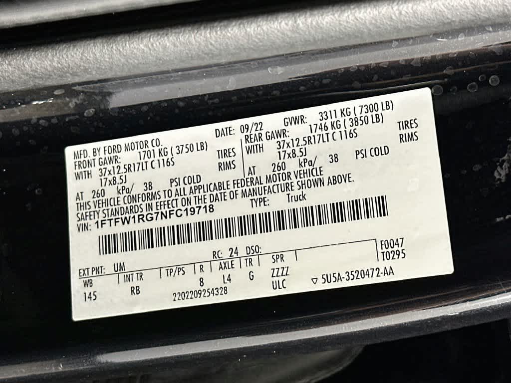 Ford F-150 Raptor 2022