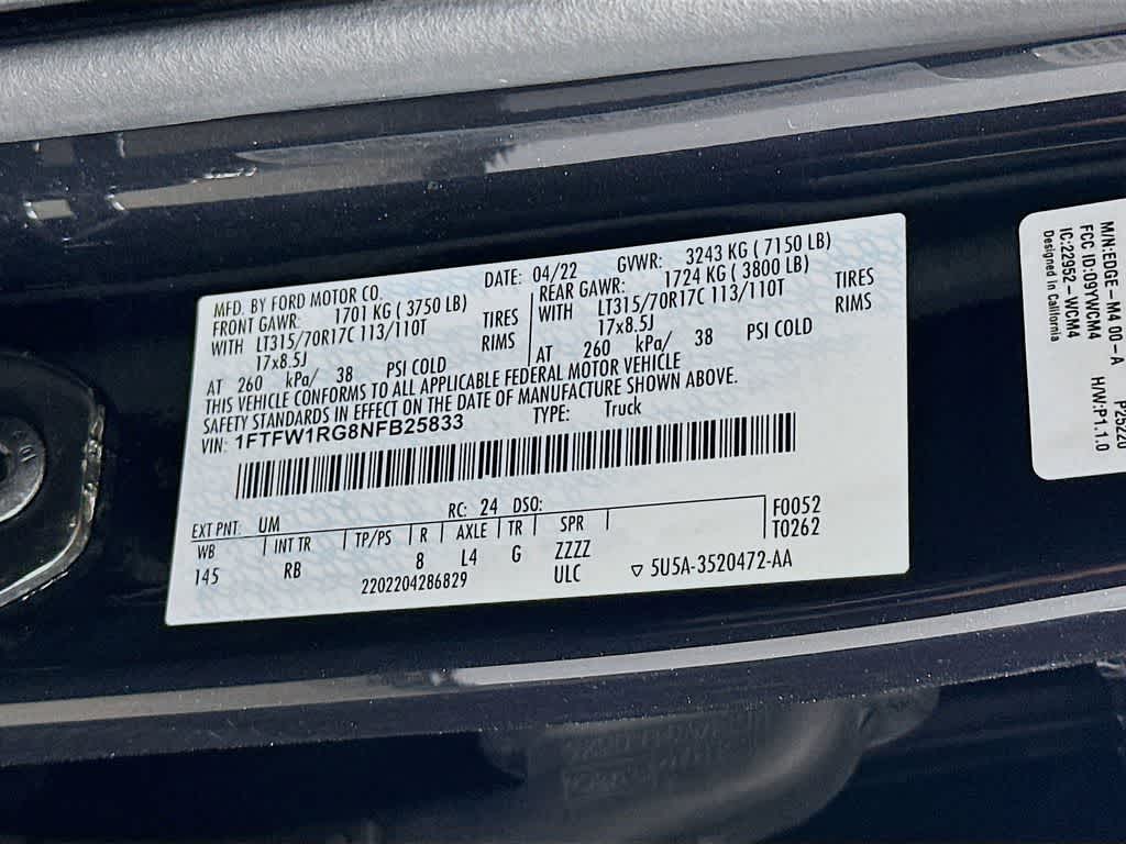 Ford F-150 Raptor 2022