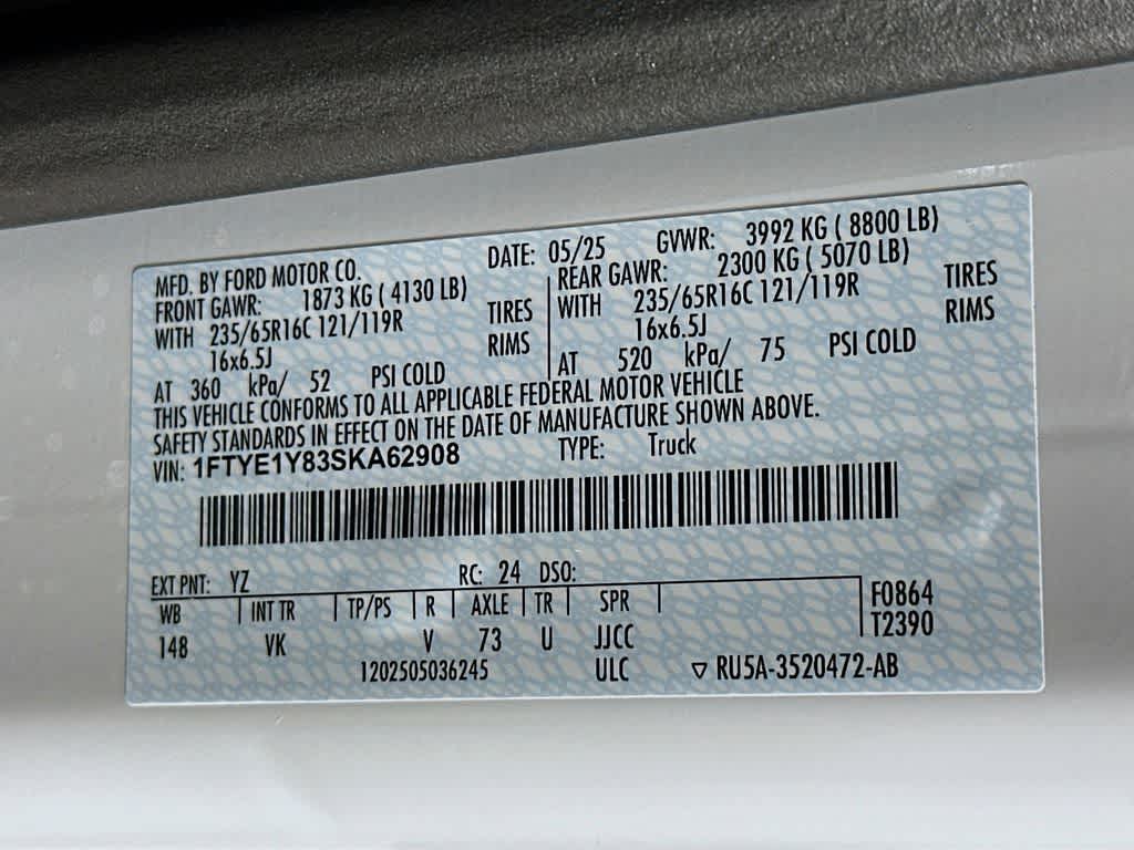 2025 Ford Transit Furgón de Carga