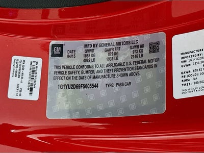 Chevrolet Corvette Z06 3LZ de 2015