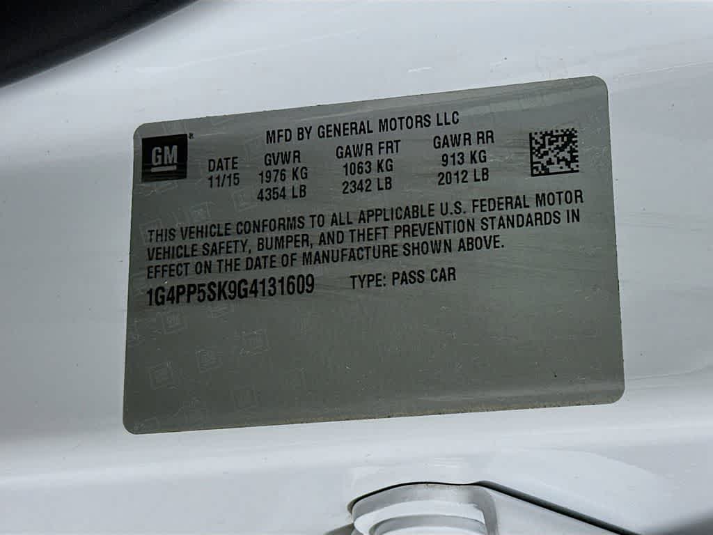 Buick Verano Base 2016