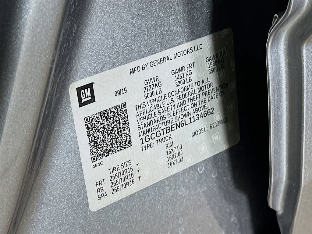 Camioneta de trabajo Chevrolet Colorado 4WD 2020