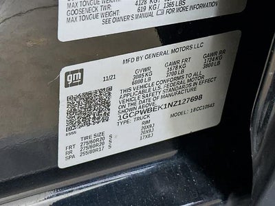 Chevrolet Silverado 1500 LTD Custom 2022