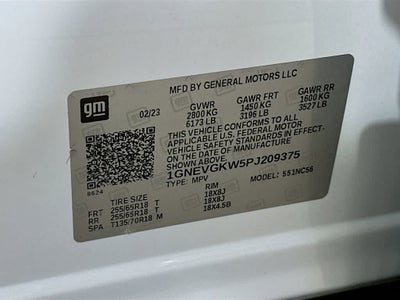 Chevrolet Traverse LT 2023 con tapicería de tela