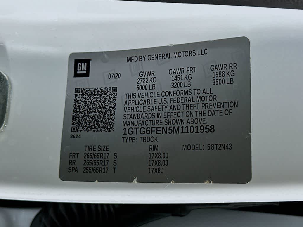 GMC Canyon 4x4 AT4 de 2021 con tapicería de tela