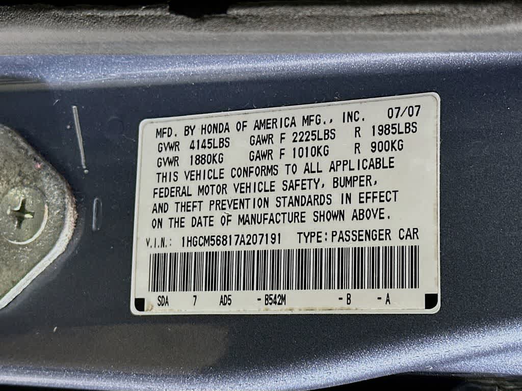 Honda Accord EX-L 2007